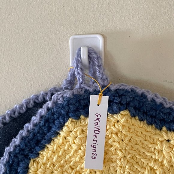 Crochet Pot Holders, Crochet Farmhouse Decor, Handmade Potholders - Picture 9 of 11